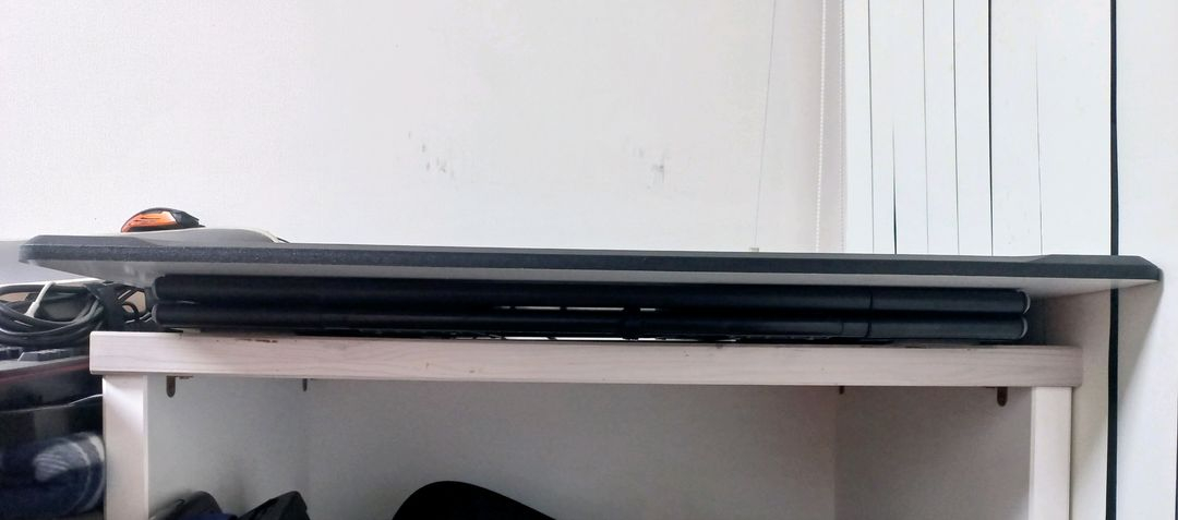 [서울방배동] [렌데스크 플랫] 대형 높이 조절 스탠딩 데스크 책상 블랙 (80*60cm) 이미지