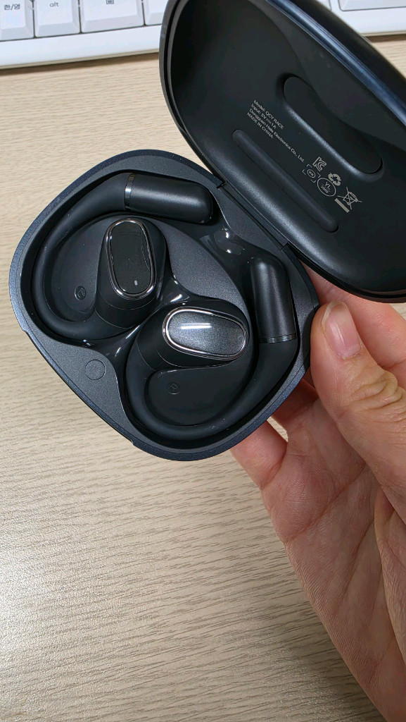 QCY RACE 오픈형 무선 블루투스 이어폰 귀걸이형 귀찌--1