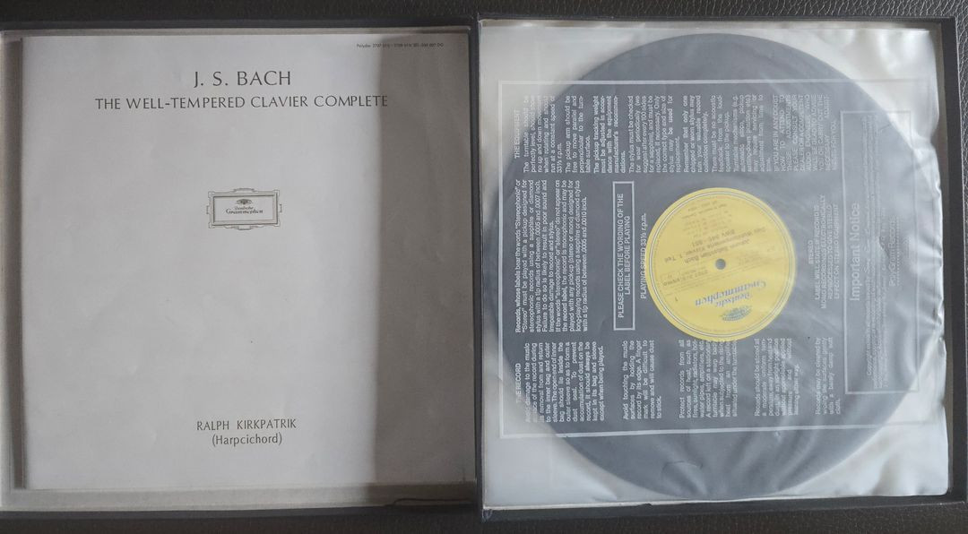 랄프 커크패트릭 연주, 바흐 평균율 클라비어 곡집 5 LP--1
