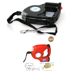 3in1애견자동리드줄 강아지목줄 배변봉투 랜턴 무료배송