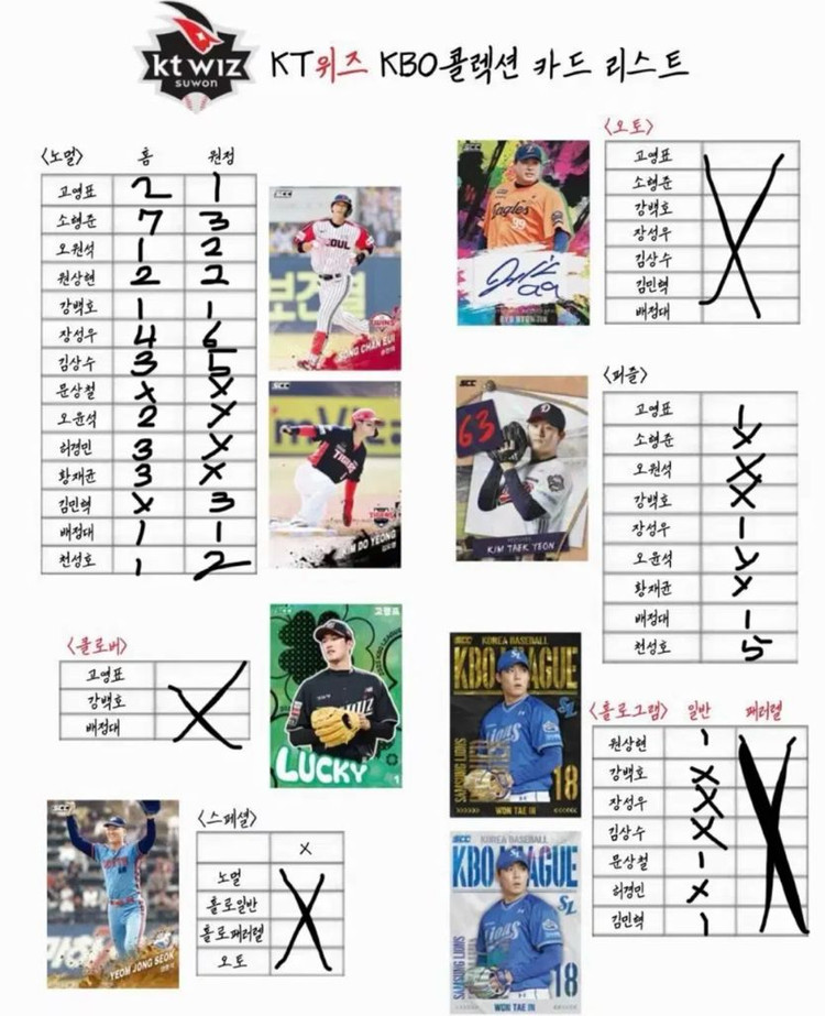 [교환] KBO 카드 -> 한화 카드 이미지