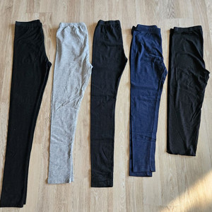 초등여아 레깅스 5벌 세트 (캉골, USALL, ILODIL)