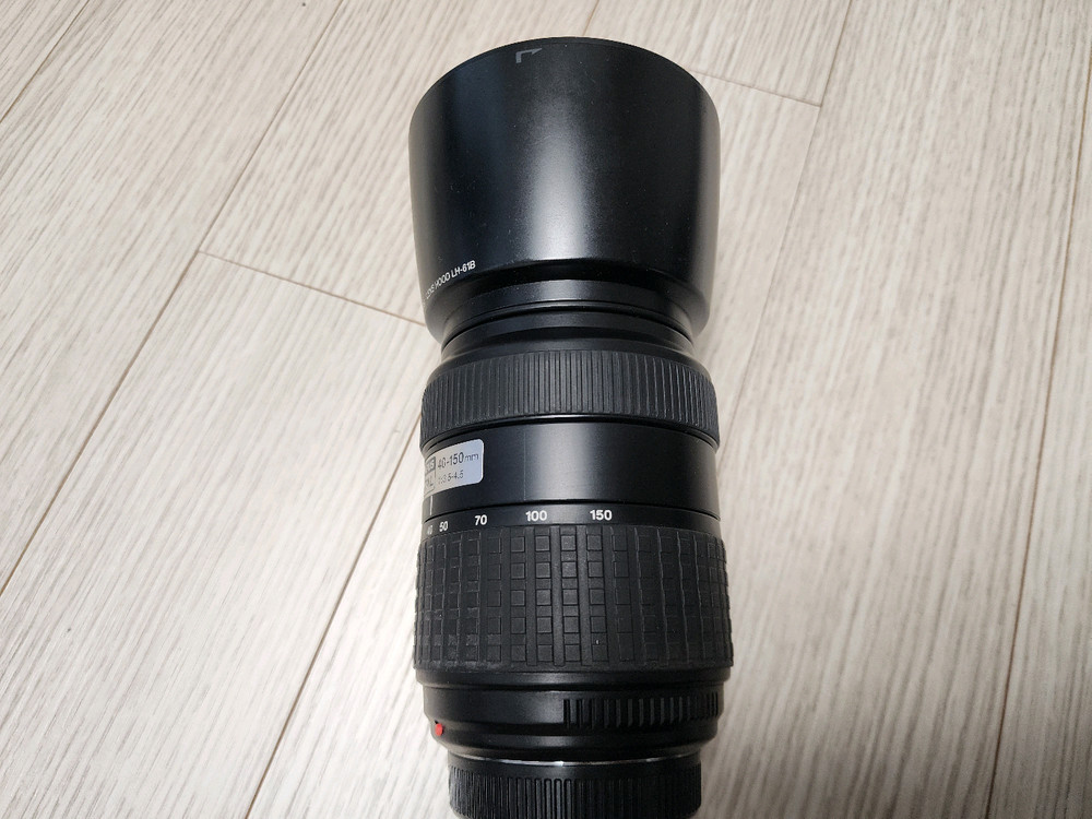 올림푸스 40-150mm f3.5-4.5 dslr용 망원렌즈 팝니다--1