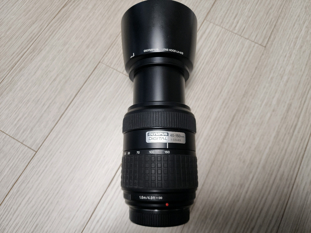 올림푸스 40-150mm f3.5-4.5 dslr용 망원렌즈 팝니다--4