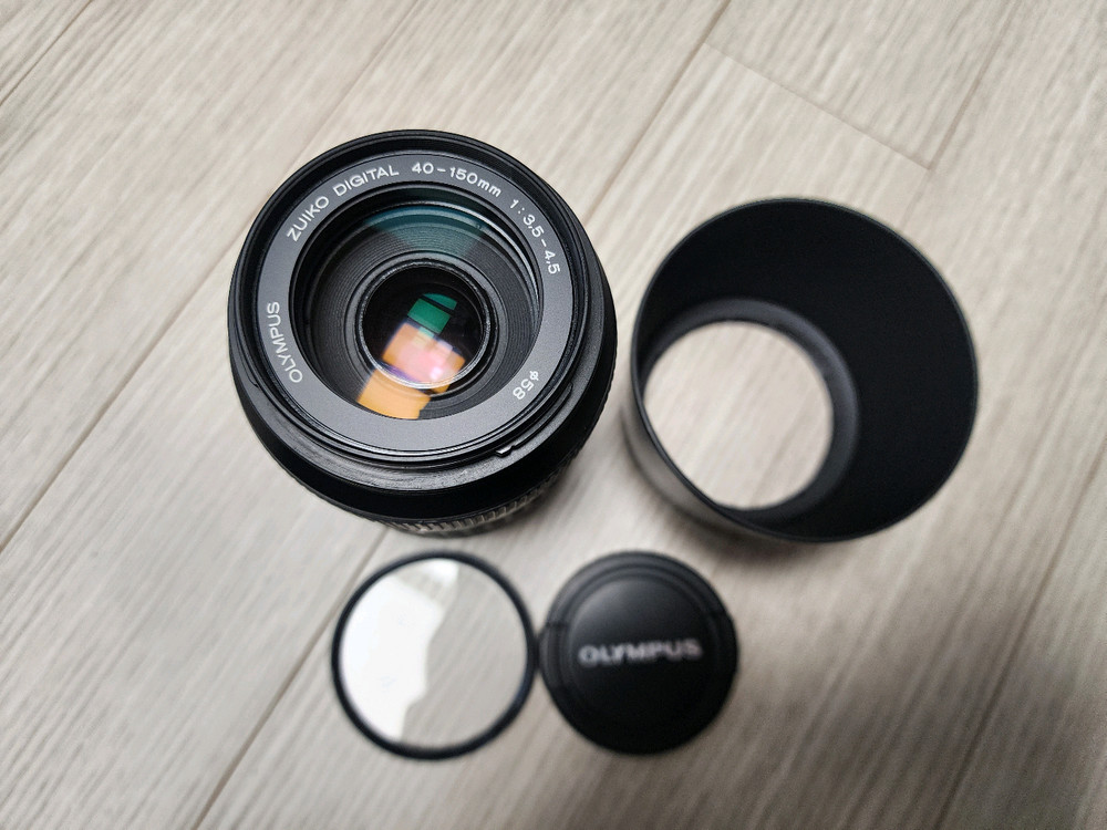 올림푸스 40-150mm f3.5-4.5 dslr용 망원렌즈 팝니다--5
