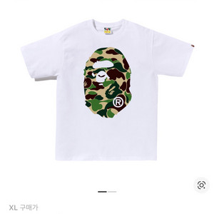 베이프 abc 카모 빅 에이프 헤드 반팔 XL, XXL 이미지