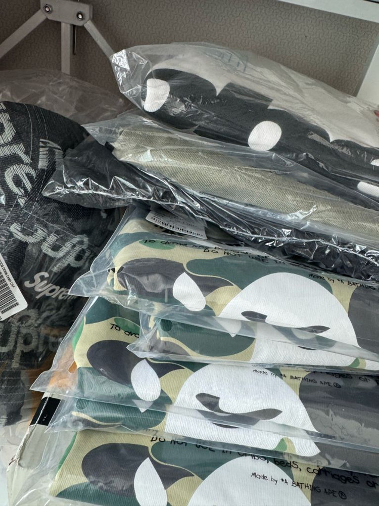 베이프 abc 카모 빅 에이프 헤드 반팔 XL, XXL 이미지