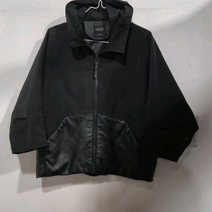 PROGRAM 프로그램 가죽배색 간절기 점퍼 이미지