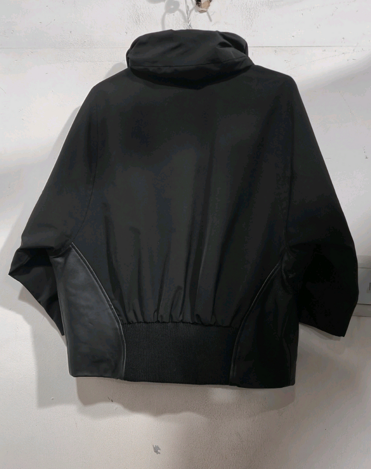 PROGRAM 프로그램 가죽배색 간절기 점퍼 이미지