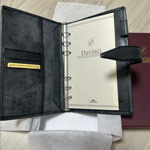 다빈치로로마 다이어리 A6 바이블 15mm블랙