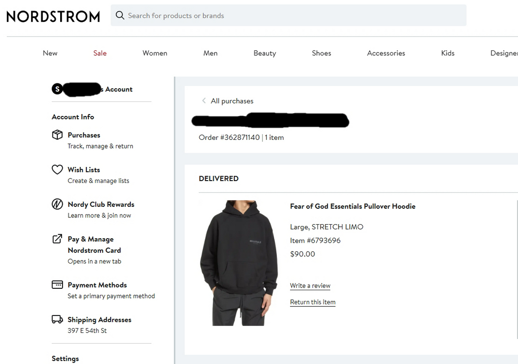 피어오브갓 에센셜 블랙 후드티 L 사이즈 + 블랙 반팔 티셔츠 L 묶음판매--1