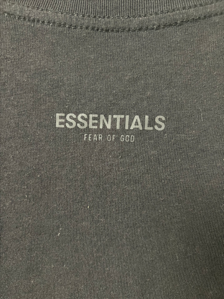 피어오브갓 에센셜 블랙 후드티 L 사이즈 + 블랙 반팔 티셔츠 L 묶음판매--8