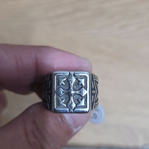 실버 십자가 반지