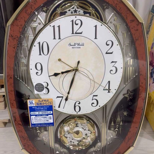 희귀시계 일본의 유명시계 멜로디 리듬 RHYTHM 벽시계 미사용급 이미지