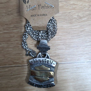 바이커 브랜드 메달 목걸이