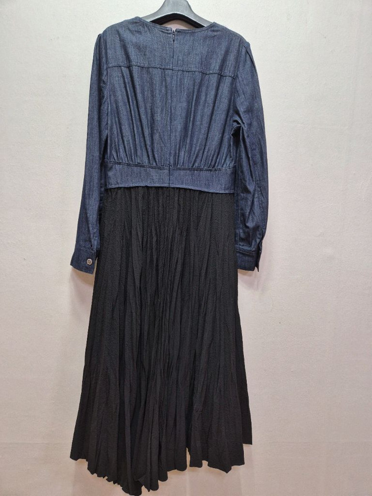 쥬크 데님 플리츠 롱원핏(66)--1