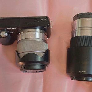 소니 NEX-f3 미러리스 카메라, SEL 1855, SEL55210망원