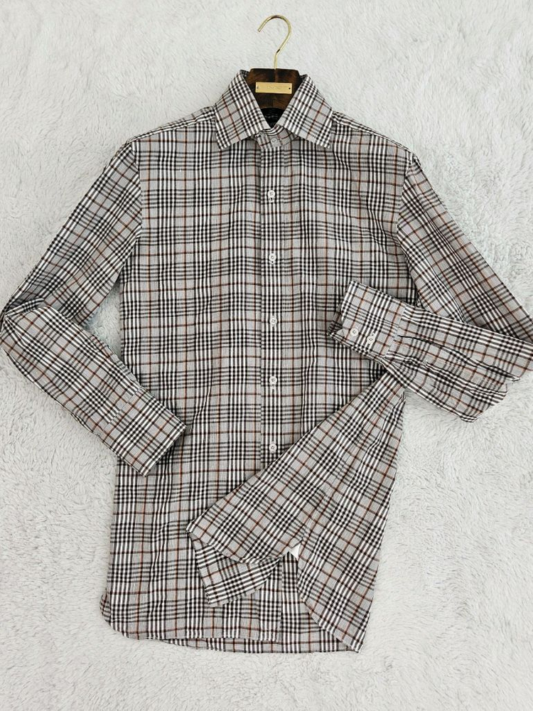 톰포드 린넨 체크셔츠 [ 로로피아나 에르메스 쿠치넬리 루이비통 키톤 벨루티 디올 ]--2