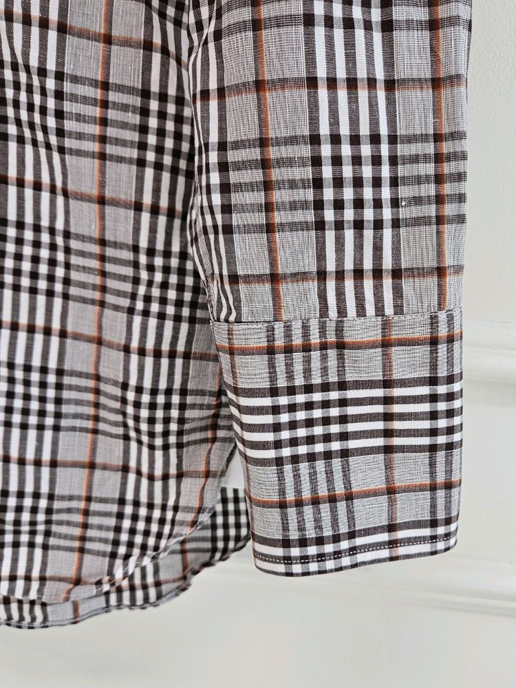 톰포드 린넨 체크셔츠 [ 로로피아나 에르메스 쿠치넬리 루이비통 키톤 벨루티 디올 ]--5