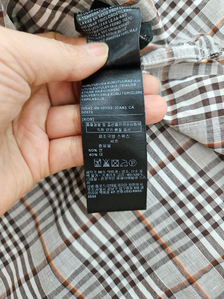 톰포드 린넨 체크셔츠 [ 로로피아나 에르메스 쿠치넬리 루이비통 키톤 벨루티 디올 ]--6
