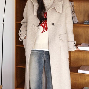 @새제품@ 오트밀 자타라 핸드메이드코트 이미지