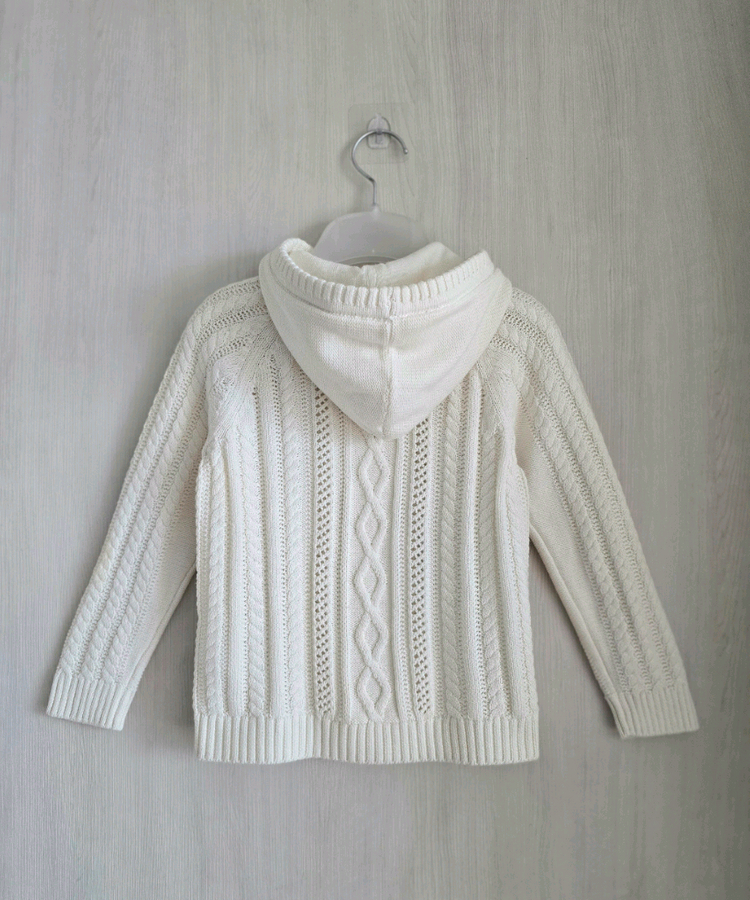 타미힐피거 키즈 후드 케이블 니트 가디건 4T--1