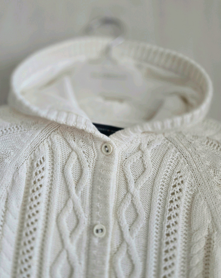 타미힐피거 키즈 후드 케이블 니트 가디건 4T--2