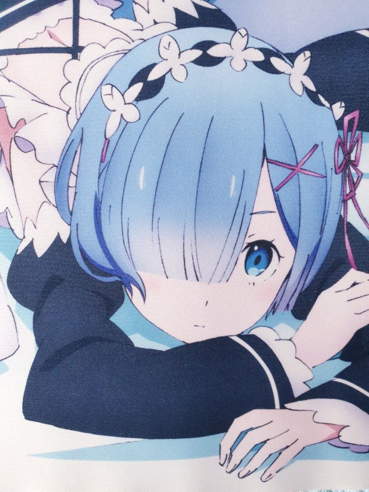 Re:zero 리제로 공식 렘 람 마우스패드 데스크패드 이미지
