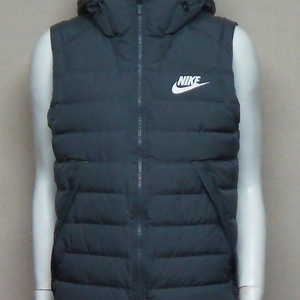 나이키 정품. 디자인 넘 이뿐 진회색 덕다운 (오리털) 패딩 후드 조끼 점퍼