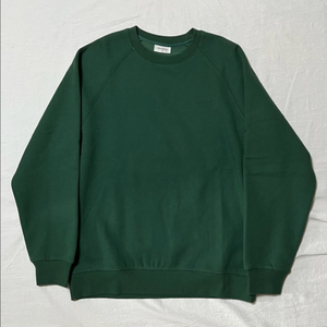 [새상품] L) 커버낫 스몰 로고 기모 맨투맨 그린