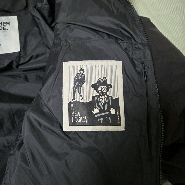 어나더오피스 벌룬 다운 푸퍼 자켓 2(100) 블랙 / 패딩 파카 러프사이드 유스 브라운야드 포터리--5