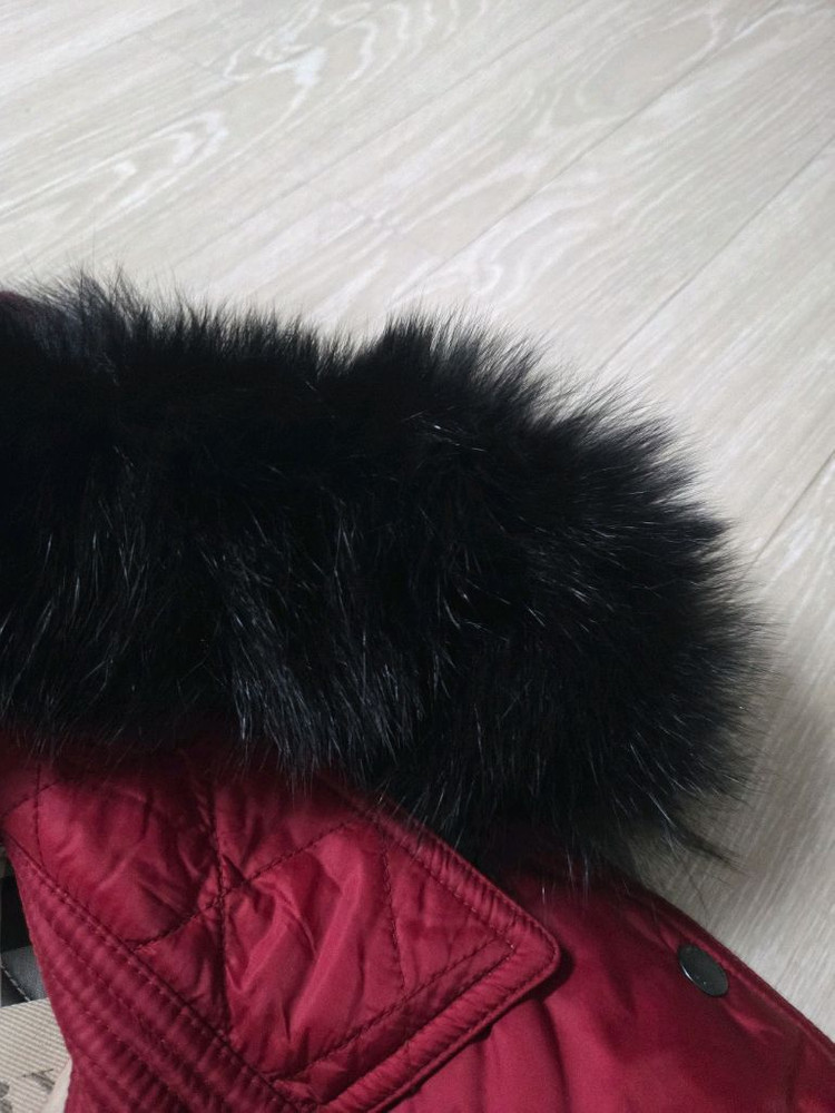 버버리퀼팅 자켓 xs 모자와 털탈부착 가능--2