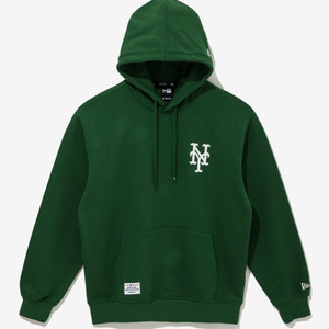 [새상품] 뉴에라 MLB 뉴욕 메츠 패치드 후드 미디움 그린