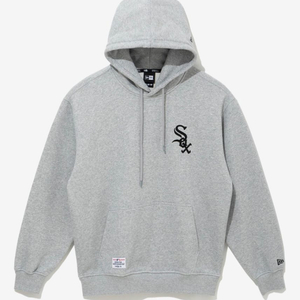 [새상품] 뉴에라 MLB 시카고 화이트삭스 패치드 후드 헤더 그레이
