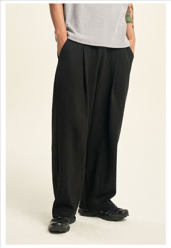 [M] 제로 딥원턱 스웻 스웨트 팬츠 2장 새상품--1