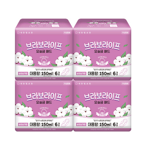 브라보라이프 요실금 패드 대용량 150ml 6개입 36팩 이미지