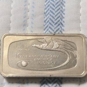 1971년 프랭클린 민트에서 제작한 실버바 이미지