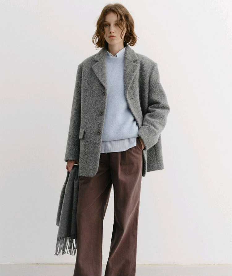 25FW 던스트3 BUTTON BOUCLE WOOL JACKET 자켓--1