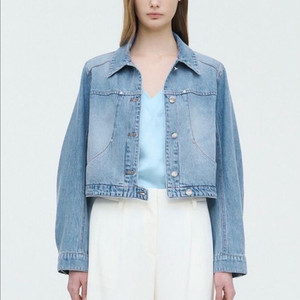 25 타임 크롭 데님 크롭 자켓