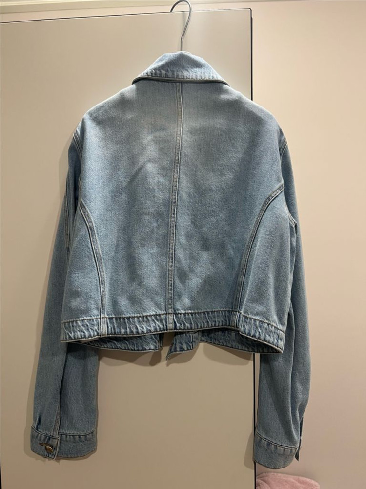 25 타임 크롭 데님 크롭 자켓--4