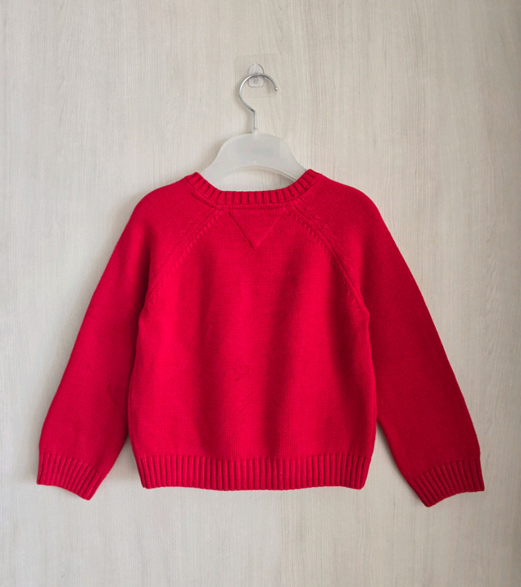 타미힐피거 키즈 라운드넥 니트 스웨터 4T--1