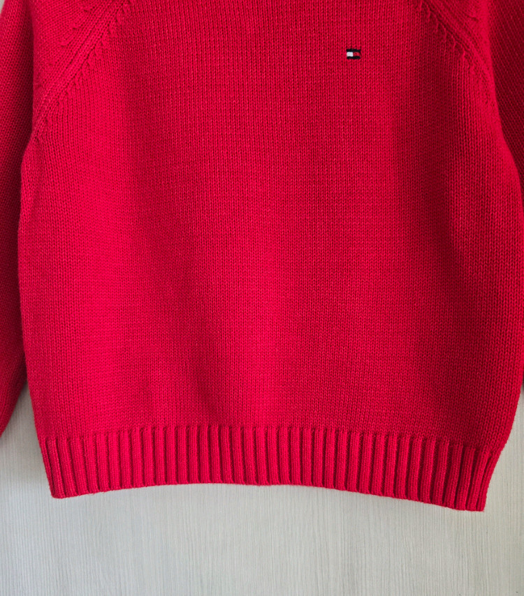 타미힐피거 키즈 라운드넥 니트 스웨터 4T--5