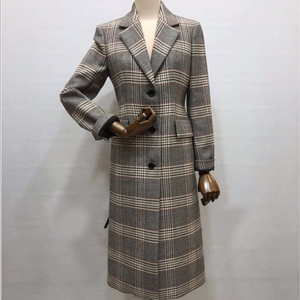 미샤 michaa 울 체크 코트 55