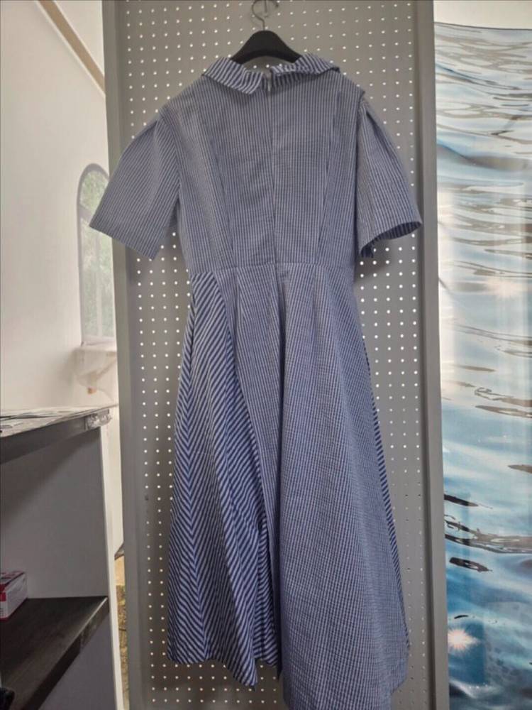 한섬 23ss 마인 스트라이프 셔츠 원피스 66--5