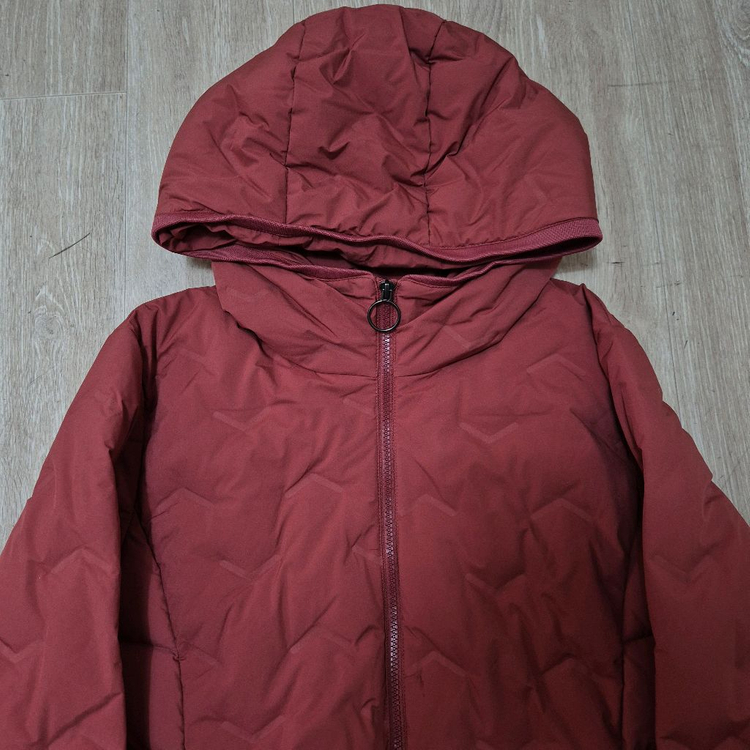 MESENSE 미센스 여성 덕다운 후드 경량 롱패딩 L(100) 이미지