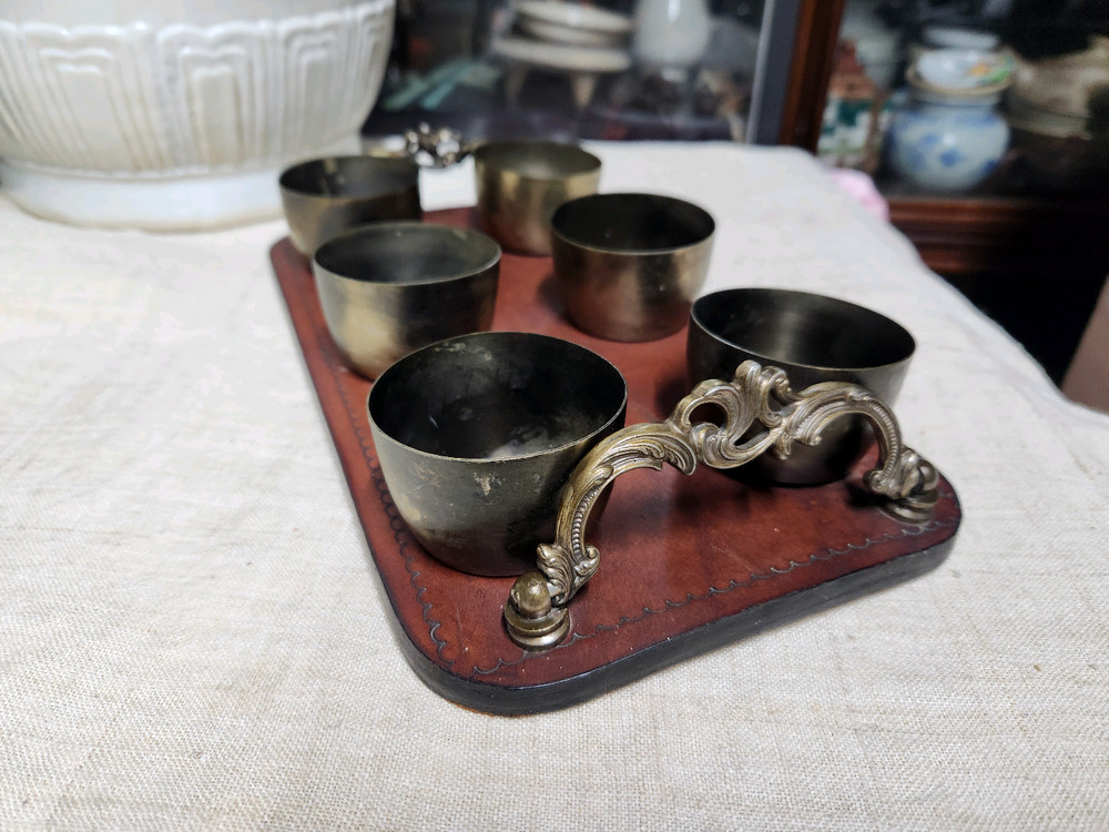 엔틱 컨디먼트 서버(Condiment Server).식재료 서빙 세트--3