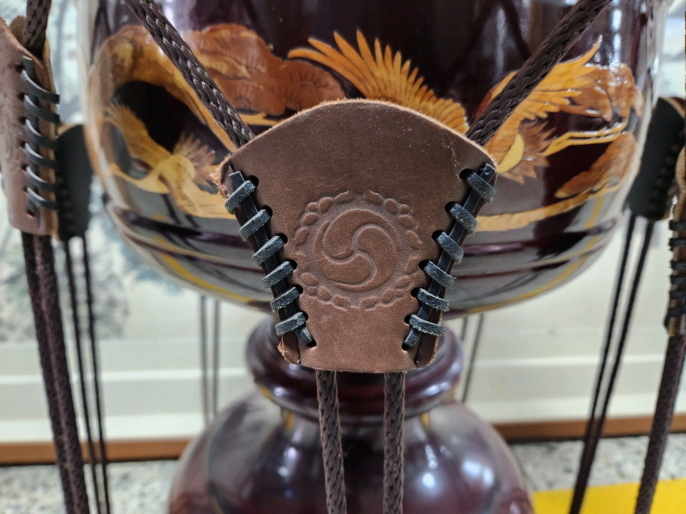 전통 장구//고급장구통에 상감기법으로 장식한 반주장구--7