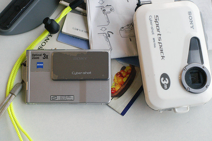소니 사이버샷 DSC-T7 레트로디카 팝니다(수중촬영방수팩포함)--9