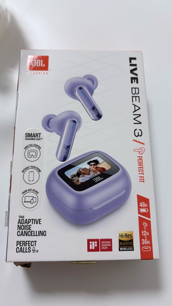 [일주일 실사용] JBL Live Beam 3 퍼플 이어폰 팝니다.--3