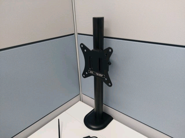 카멜마운트 FMAS2 싱글 모니터암 블랙 32인치 모니터 거치대 받침대--2